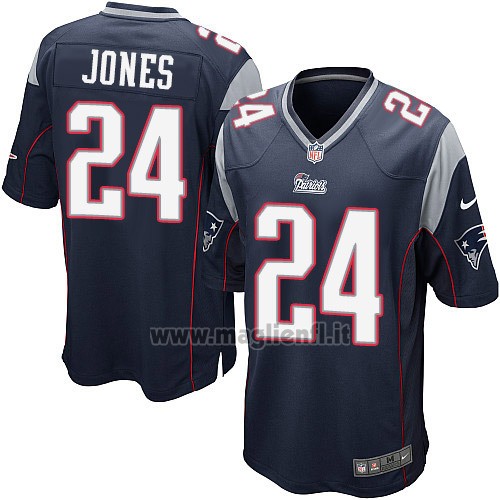 Maglia NFL Game New England Patriots Jones Blu
